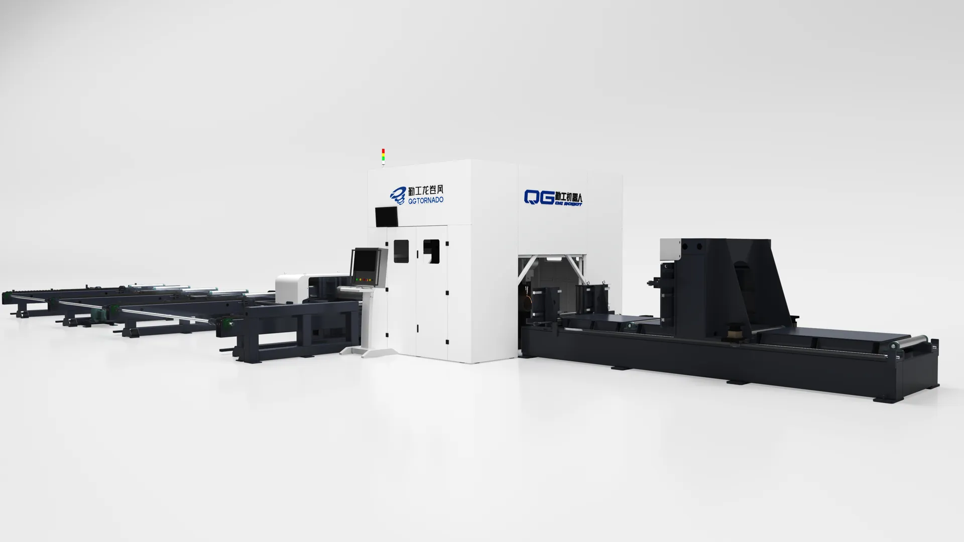 QG800 cutting enclosure and chucks
